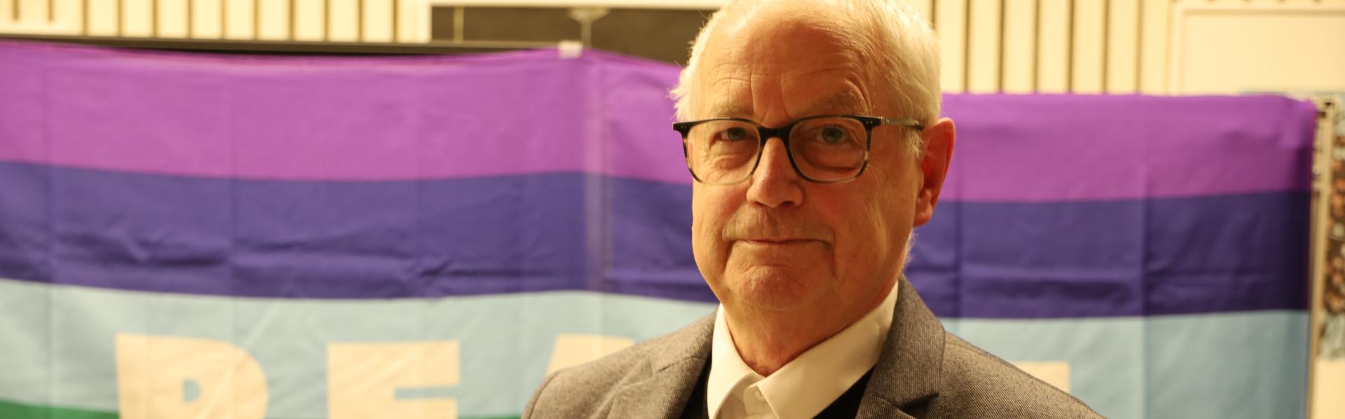 Paul Lansu als een van de Ambassadeurs van de Vrede 2023