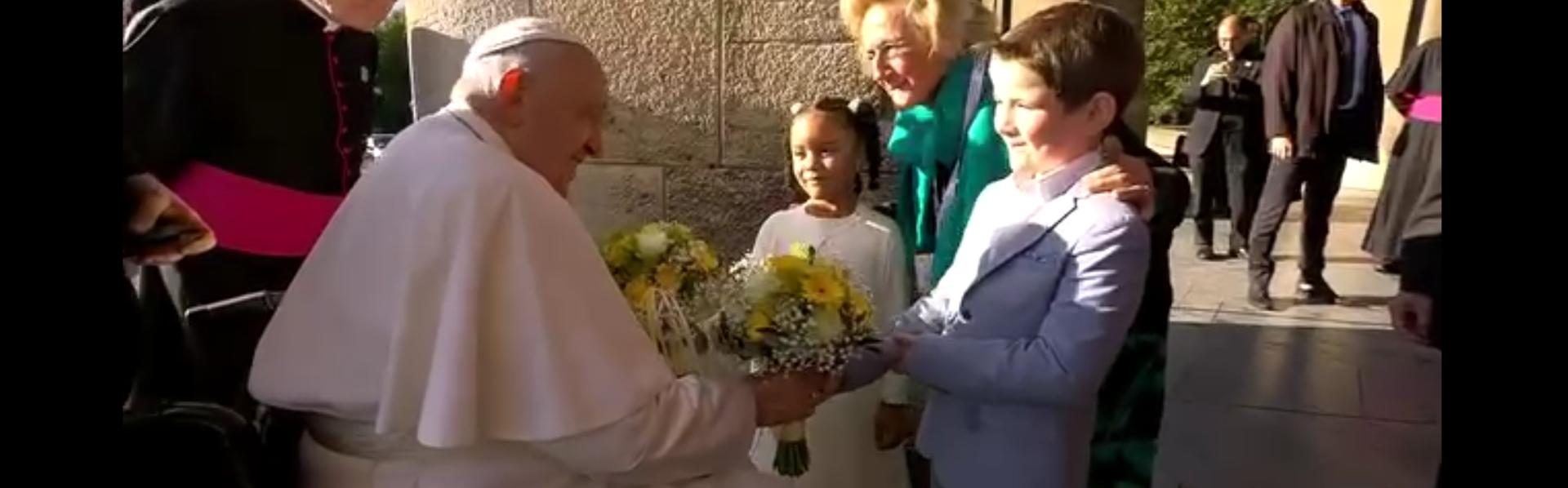 Paus bezoek aan de Belgische kerk
