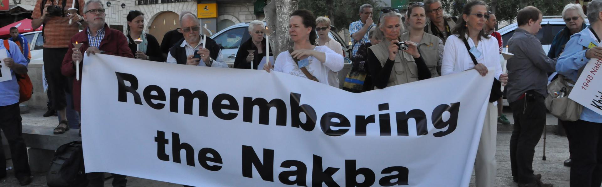 Remembering the Nakba PCI 2015 Bethelehem