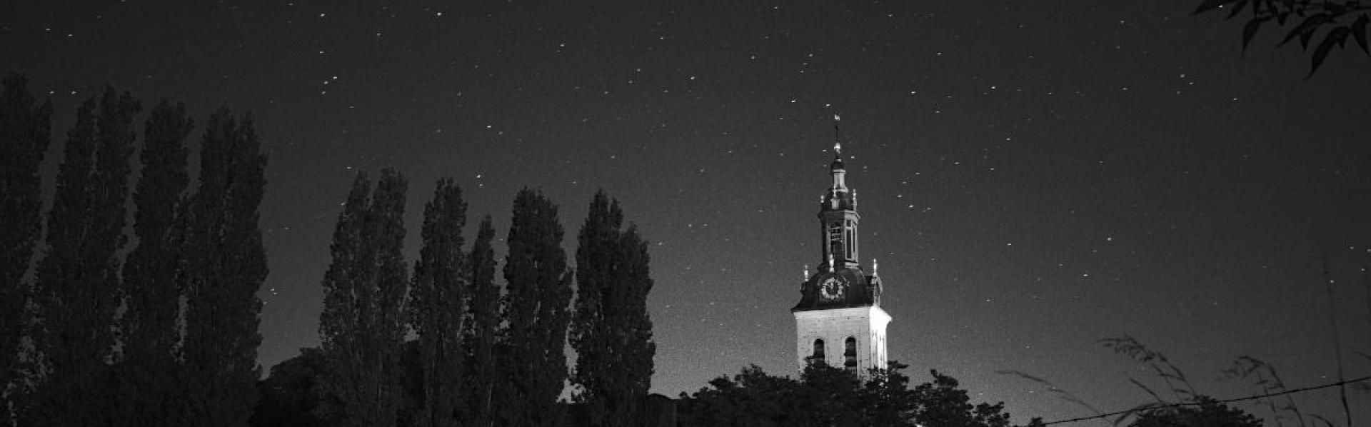 abdijtoren Norbertijnen Heverlee Leuven bij nacht