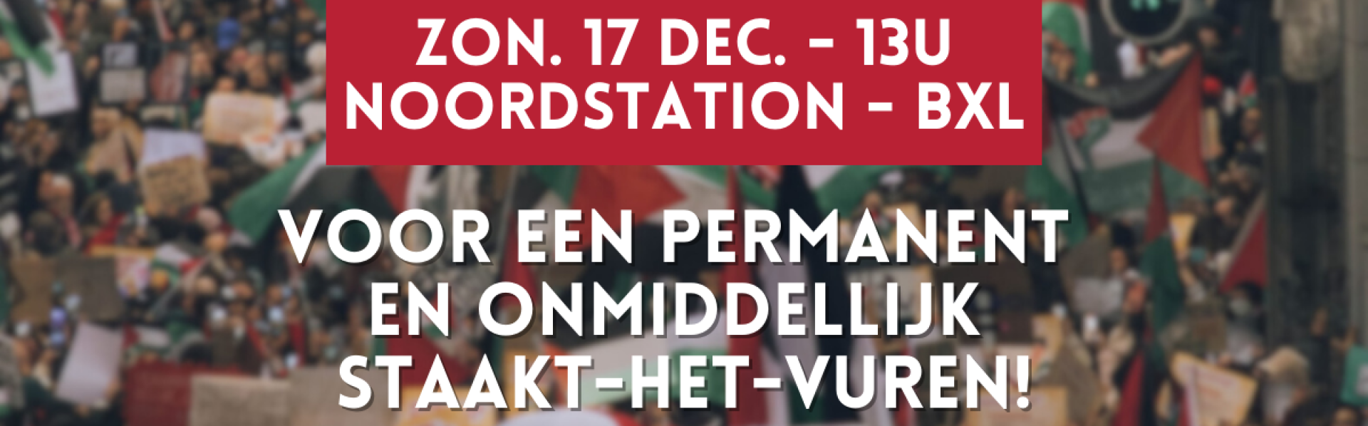 noordstation nationale actie Gaza