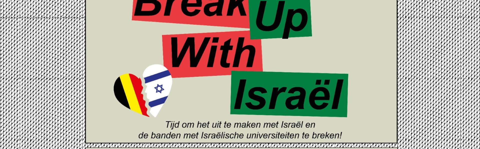 Break with Israel protestactie Antwerpen