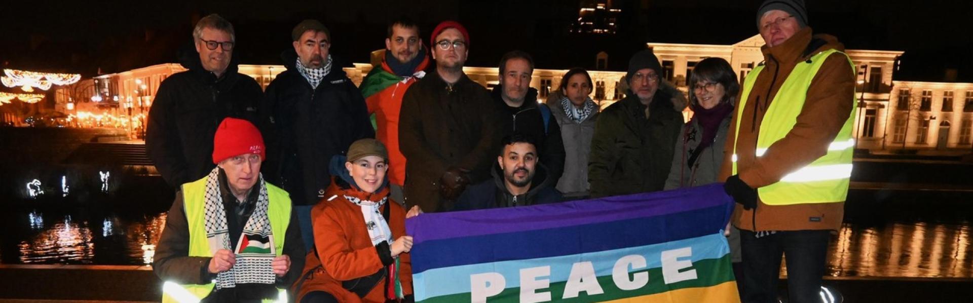 Kortrijk stille wake voor vrede in Palestina en Israel
