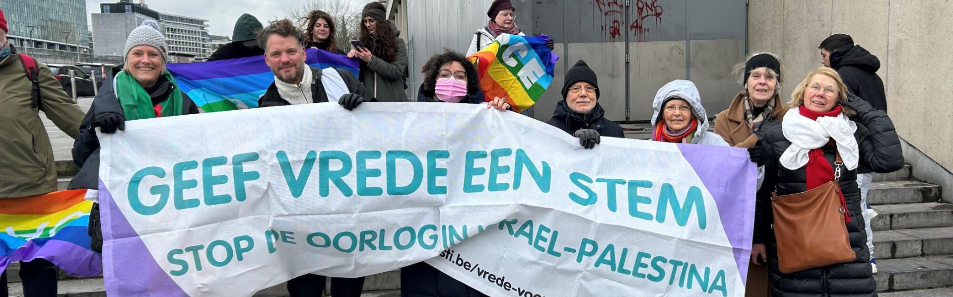 Betoging Vrede voor Palestina januari 2025