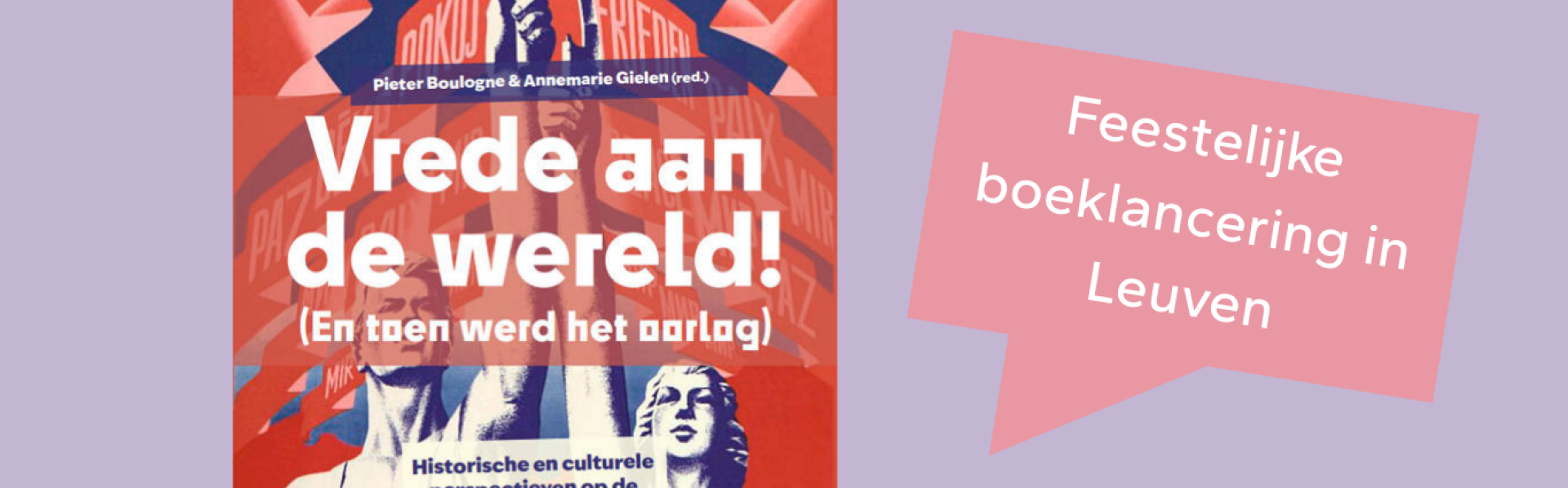 boeklancering Vrede aan de wereld Leuven