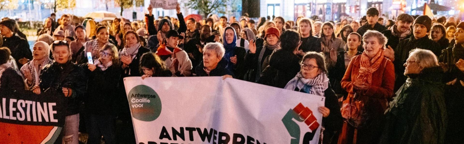 maandagactie Palestina Antwerpen Stef Arends