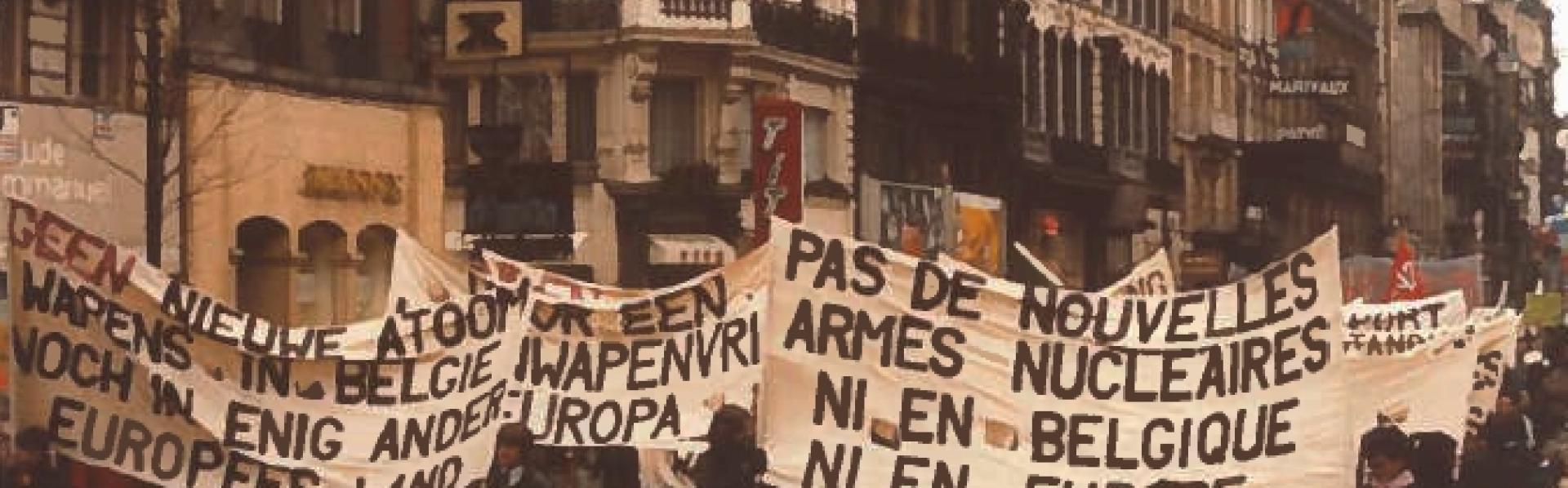 manifestatie Geen atoomwapens in België/Europa