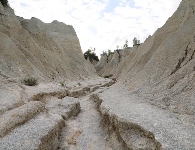 The ruins of the abandoned prison camp of Rummu, Estonia