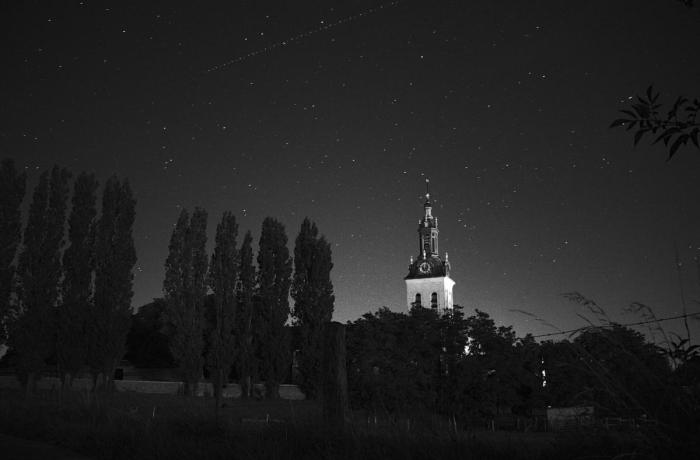 abdijtoren Norbertijnen Heverlee Leuven bij nacht