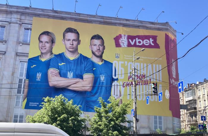 foto op gebouwen zeil Dynamo Kiev