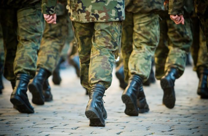 Marsende soldaten