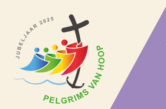 Banner met flyer Vredesgebed & Stiltecirkel