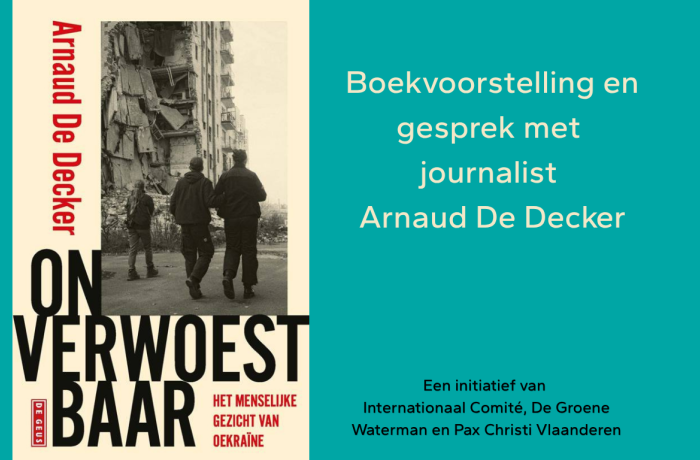 Banner boekvoorstelling Arnaud De Decker