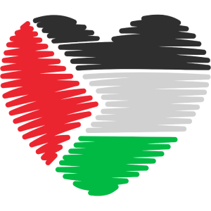 hart palestijnse kleuren