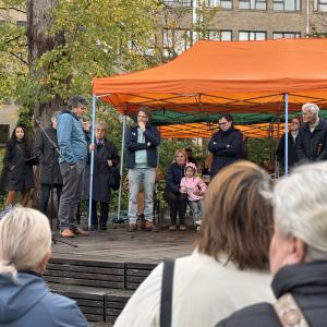 Openingsceremonie met Burgemeester van Mechelen Bart Somers en schepen Kristof Calvo